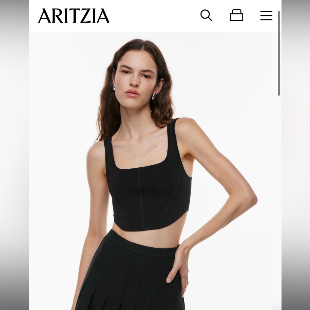 ARITZIA Sculpt knit bustier tank